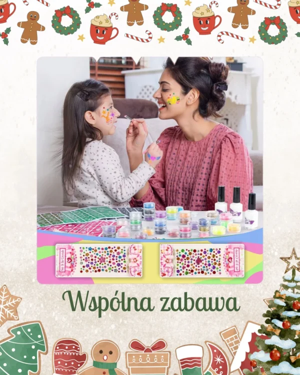 Brokatki – Zestaw Brokatowych Zmywalnych Tatuaży