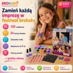 BROKADO – Zestaw Brokatowych Zmywalnych Tatuaży