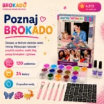 BROKADO – Zestaw Brokatowych Zmywalnych Tatuaży